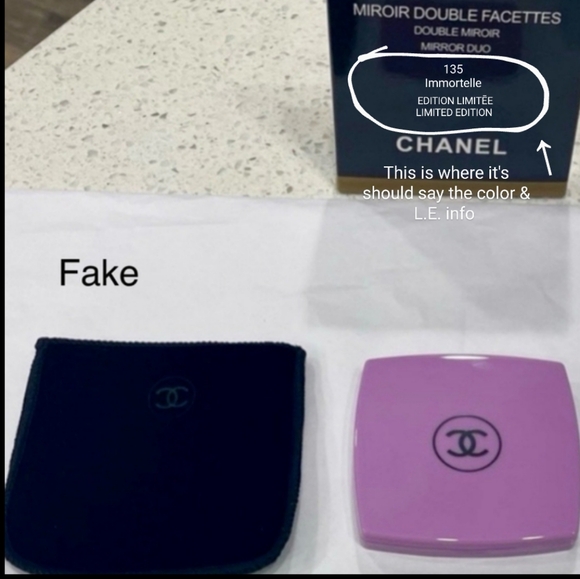 How to Recognize authentic CC Compact Mirrors! Not for Sale! 🖤$46 on Chanel RN! - Picture 9 of 16